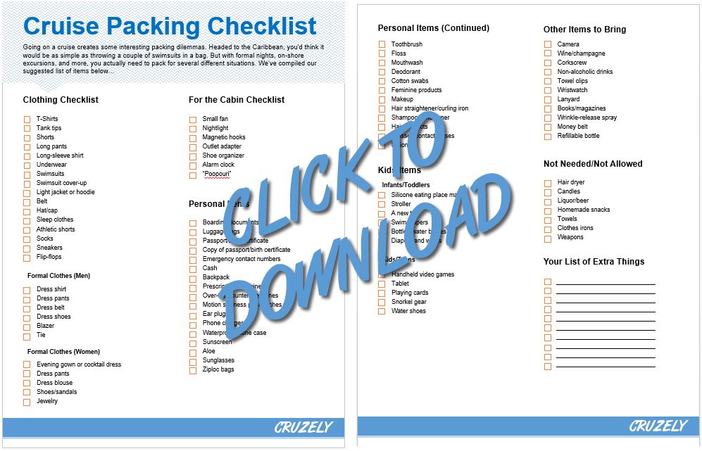 Essential Packing List for a Cruise